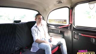 Female Fake Taxi She sits on his face for oral sex orgasms