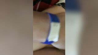Rides vibrator for my cuck and letting him screwed me