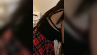 Rides vibrator for my cuck and letting him screwed me