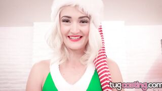 Tugcasting - Christmas Unique Zoe Sparx Jerks Dick & Gets Vagina Licking