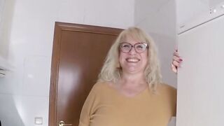 Blonde older Fina experiences a crazy hot sex session