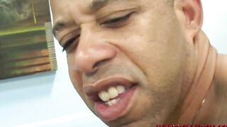 Virgin white women Katie gets TagTeamed by two Monster Ebony Dicks