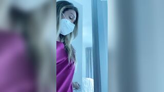 Goddess Nurse masturbates on her lunch time