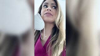 Goddess Nurse masturbates on her lunch time