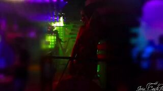 Skank Sexual Bj Stranger's Long Dick and Drink Cum into Nightclub Bathroom