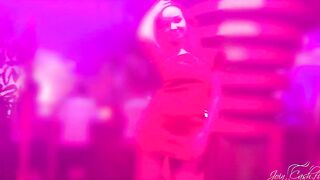 Skank Sexual Bj Stranger's Long Dick and Drink Cum into Nightclub Bathroom