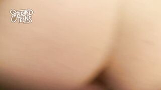 Karla Kush fucks and eats cum inside her first adult clip