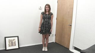 21yo Adorable Shy chick Brandi Lets This Rough Penis Stuff Her Bald Pink Vagina!