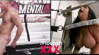 payton preslee gets her boxing workout on and also hardcore ring sex
