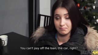 DEBT4k. bimbos owes cash and she is screwed after the debt collector finds her