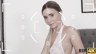 RIM4K. Vulgar lovers romantically pounded on long bed and practice anal pleasure