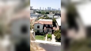 Huge Melons Gabbie Carter Masturbates public on the roof
