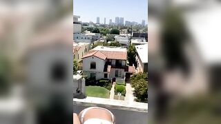 Huge Melons Gabbie Carter Masturbates public on the roof