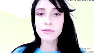 Wary Dark Hair gets it huge slowly into and out at audition