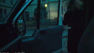 DEVIANTE - Anonymous Italian runaway 21yr mature college girl kicked out for sneaking out with her bf picked up by the mobile confession van for a hard rough screwed by mature dude offering cash for crazy nasty sex