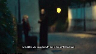 DEVIANTE - Anonymous Italian runaway 21yr mature college girl kicked out for sneaking out with her bf picked up by the mobile confession van for a hard rough screwed by mature dude offering cash for crazy nasty sex