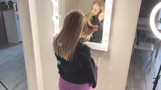 Missed her hubby and jumped on the neighbors's cock