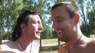 Mandy and Jasmin fuck at the lake