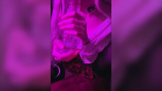 18 yo year older female teenager found a long vibrator blown it and nailed herself with it