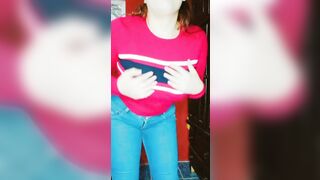 Cutie MILF mexican hispanic secretary long booty huge booty take out all her clothes and performance
