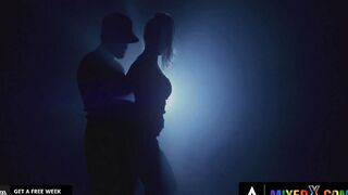 MIXEDX - Amazing Blonde Christina Shine Fucks Her Asshole With Long African Toy