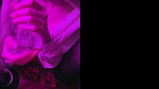 teenie year older female teenager found a long sex toy blown it and boned herself with it - ArinaFox