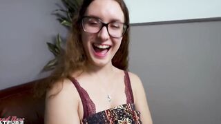 Nerdy 19yo Comes in Modeling Audition Cheats on Bf and Gets Surprise Nailed