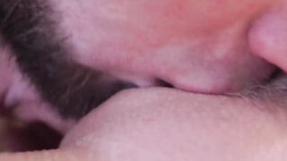 CLOSE UP SNATCH LICKING. Irresistible cunnilingus and strong female orgasm