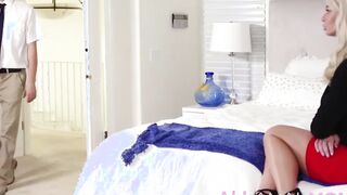 AllAnalmom.com - Stepmom London River is amazing overprotective of her stepson Connor Kennedy, and with him being an inexperienced geek, he confesses that when it comes to dating he’s clueless.