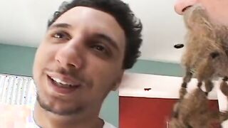 Tia Tanaka is a cunt with mouth and she gets her twat fuck by 2