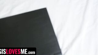 SisLovesMe - Long Tits Stepsis Gets Her Tight Cunt Creampied By Her Stepbro While Washing Her