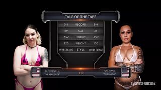 Lesbo Wrestling as Tori Avano and Riley Daniels Eat Cunt and Battle