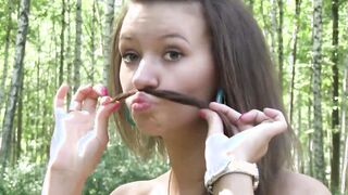 Lucy G Gets Nude And Has Fun Inside The Park