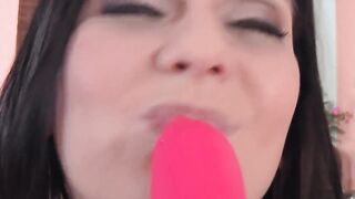 Lornie having fun with her pussy and some sex toys