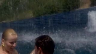 Ravishing chic delights getting fuck outdoor during an adventure