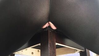 Iwetmyplanties Humping Chair and Squirting into Crotchless Yoga Leggings until Orgasm