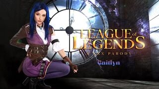 Thin Ailee Anne as LEAGUE OF LEGENDS CAITLYN Interrogates You VR Porn