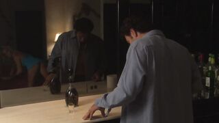 Lusty bro awards his fiance an sensual hard sex at their living room