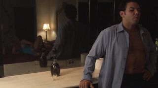 Lusty bro awards his fiance an sensual hard sex at their living room