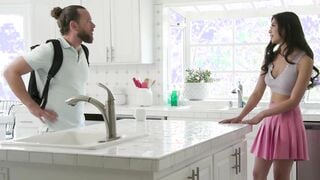 New Sensations - eastern Teenie Babysitter Blows Boss Long Penis (Scarlett Alexis)