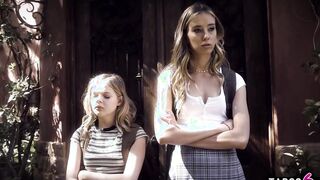 Counselor deals with teenagers rebels Coco Lovecock and Haley Reed into therapy