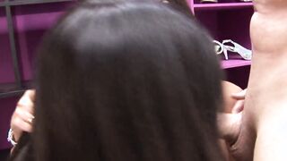 3 big titted girls got cummed after studs bang them