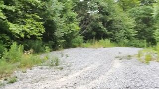 Anita Coxhard pulls her vehicle over and masturbates