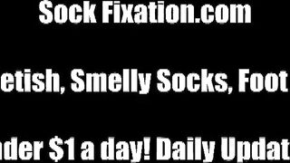 Smell my incredible sexy white socks