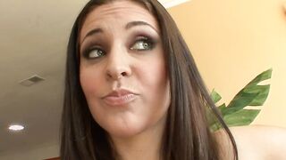 big tit dark haired blows and fucks long older dick