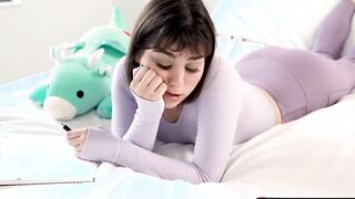 Grateful step daughter blows & fucks stepdad