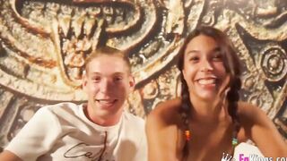 He can't take it! Dude has to leave the room when he sees his mistress boned