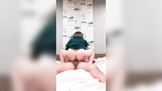 Thai Miss Cumshot as sluts Scout and Sideline do cowgirl to jizzed