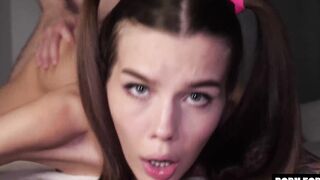 OMG, MY BOOTY IS TOO TIGHT! Adorable teenagers Yo Teens STRUGGLES During Painful Anal Banged - Alina Foxxx
