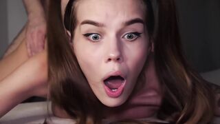 OMG, MY BOOTY IS TOO TIGHT! Adorable teenagers Yo Teens STRUGGLES During Painful Anal Banged - Alina Foxxx